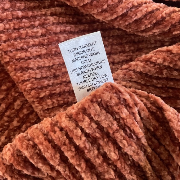 PacSun LA Hearts Super Soft Cropped Lace Up Sweater Large - Picture 5 of 7